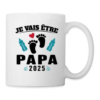 Man Dad To Be 2025 Gift - Mug - white - Right