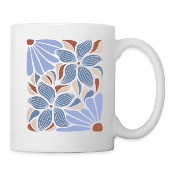 Boho Blumen Frühling Sommer Garten Natur - Tasse - Weiß - Rechts