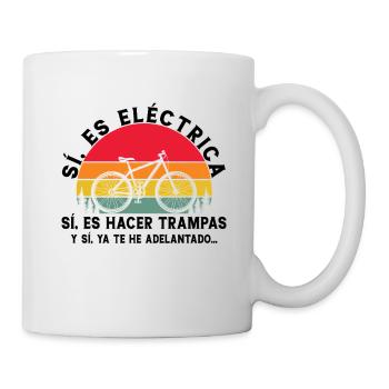 Mountainbiker Männer Fahrrad Fahrrad Geschenke - Tasse - Weiß - Rechts
