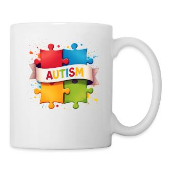 Autism Puzzle - Mug - white - Right
