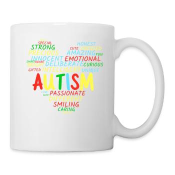 Autism Heart - Mug - white - Right