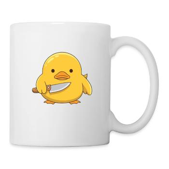 Psychisch Am Ente Lustiger Spruch - Tasse - Weiß - Rechts
