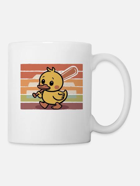 Psychisch Am Ente Lustiger Spruch - Tasse - Weiß