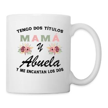 Mama und Oma Muttertagsgeschenk - Tasse - Weiß - Rechts