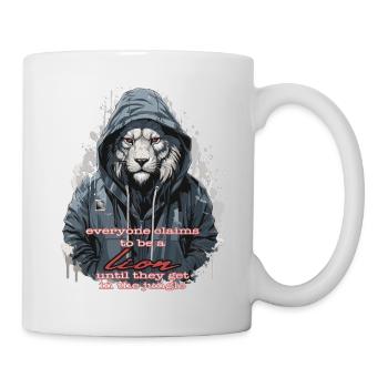 Lion Africa Cat - soyez un lion jungle - Mug blanc - blanc - Droite