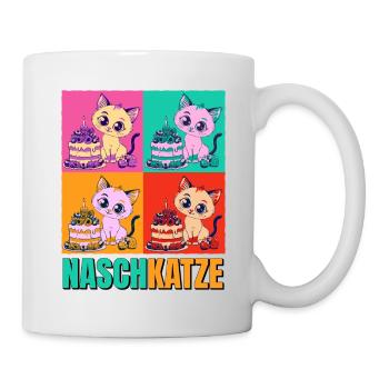 Gâteau pour chat dent sucrée Gâteau Snacking Pâtisserie Sucré - Mug blanc - blanc - Droite