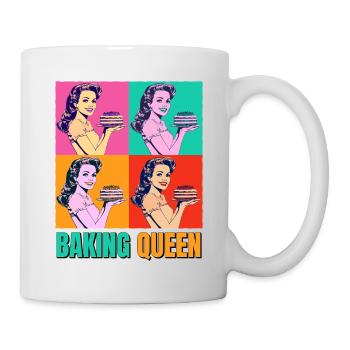 Baking Cake Baking Queen Baking Fairy Baker Pop Art - Mug - white - Right