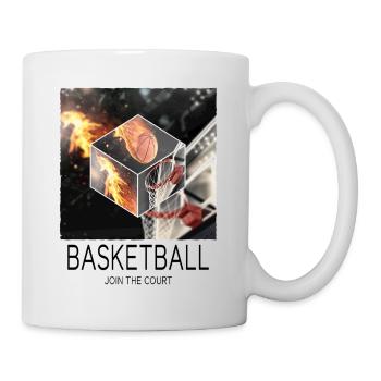 Basketball Feu Joueur de basket-ball Fan Dunking Sport - Mug blanc - blanc - Droite