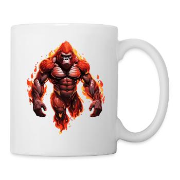 Gorille - Mug blanc - blanc - Droite