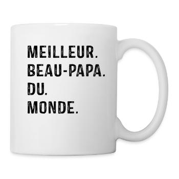 Meilleur Beau Papa Du Monde Fête des pères - Mug blanc - blanc - Droite