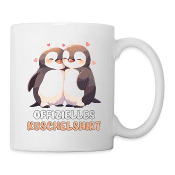 Chemise Câline Officielle Pingouins Amour Coeur Doux - Mug blanc - blanc - Droite