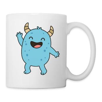 little blue monster - Mug - white - Right