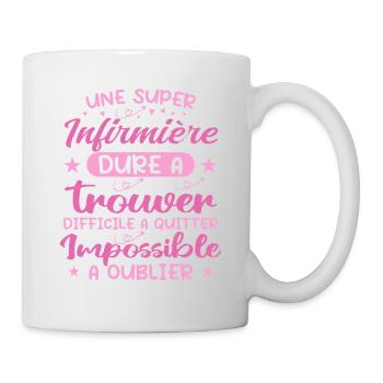 Eine super Krankenschwester - Krankenschwester Geschenk - Tasse - Weiß - Rechts