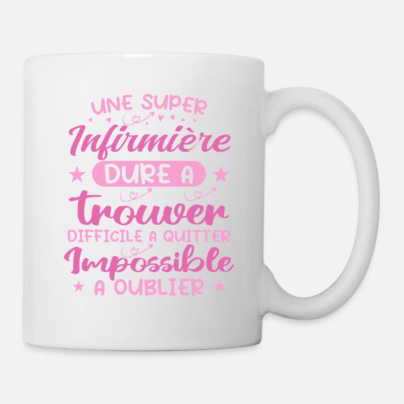 Une Super Infirmière - Cadeau infirmière - Mug blanc - blanc