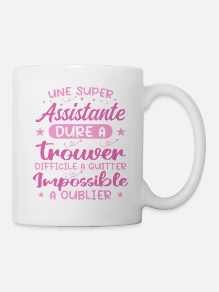 Une Super Assistante - Cadeau assistante - Mug blanc - blanc