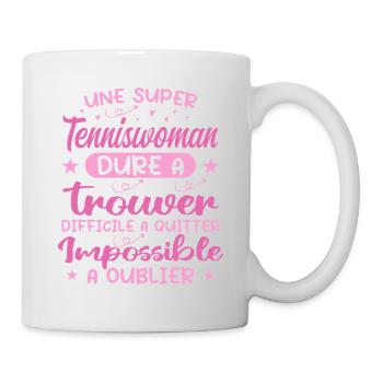 A Super Tenniswomen - Tenniswomen Gift - Mug - white - Right