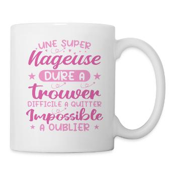 Une Super Nageuse - Cadeau nageuse - Mug blanc - blanc - Droite