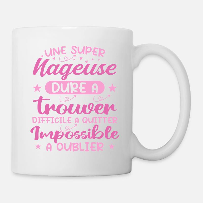 Une Super Nageuse - Cadeau nageuse - Mug blanc - blanc