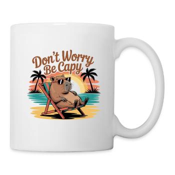 Dont Worry Be Capy - Mug - white - Right