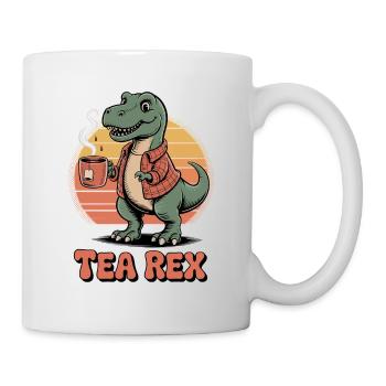 Tee-Rex-Dinosaurier - Tasse - Weiß - Rechts