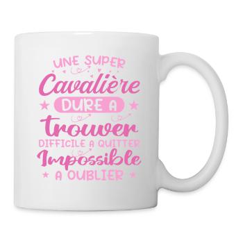 Ein Super Rider - Rider Geschenk - Tasse - Weiß - Rechts