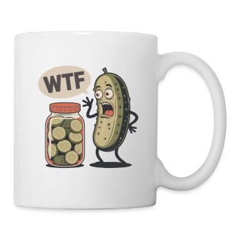 Lustige Dillgurke - Tasse - Weiß - Rechts