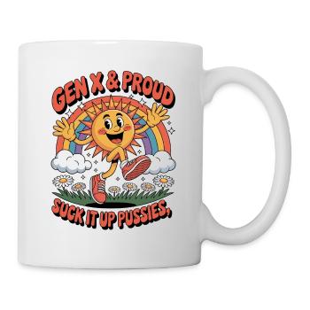 Gen X und Stolz - Tasse - Weiß - Rechts