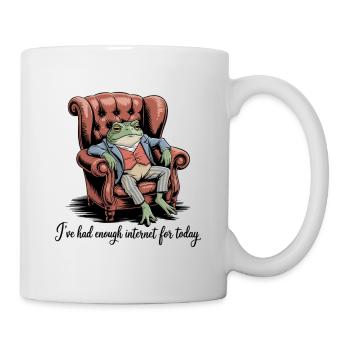 Funny Toad Ive Had Enough Internet For Today - Mug - white - Right