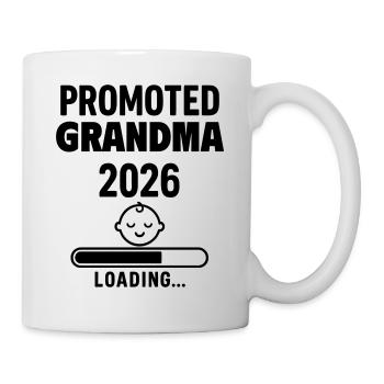 Schwangerschaftsverkuendung Bald Oma 2026 - Tasse - Weiß - Rechts