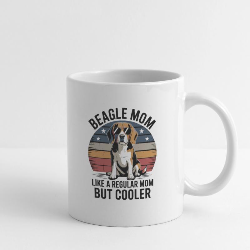 Beagle-Mutter Wie Eine Normale Mutter, Aber Cooler Tasse