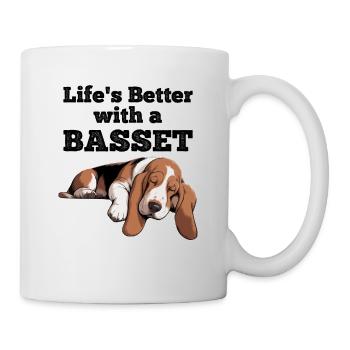 Life's Better With A Basset Hound - Mug - white - Right