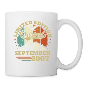 Original September 2007 Vintage Anniversair Gift - Mug - white - Right