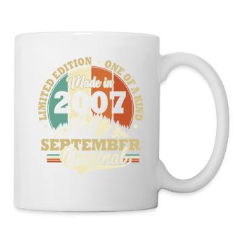 Anniversary September 2007 Birthday Gift - Mug - white - Right
