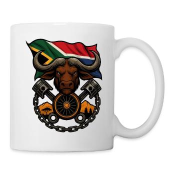 Buffalo Rider – Wild Biker Spirit - Mug - white - Right