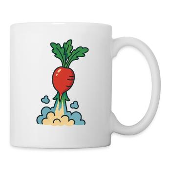 Abheben, geerdet bleiben - Tasse - Weiß - Rechts