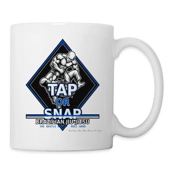 Tap or Snap BJJ Duell – Brazilian Jiu-Jitsu - Tasse - Weiß - Rechts