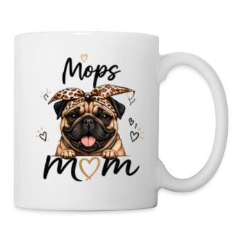 Pug Mom – Gift for Pug Lovers - Mug - white - Right