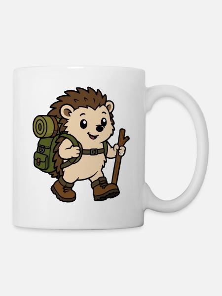 Wander-Hörnchen Abenteurer - Tasse - Weiß