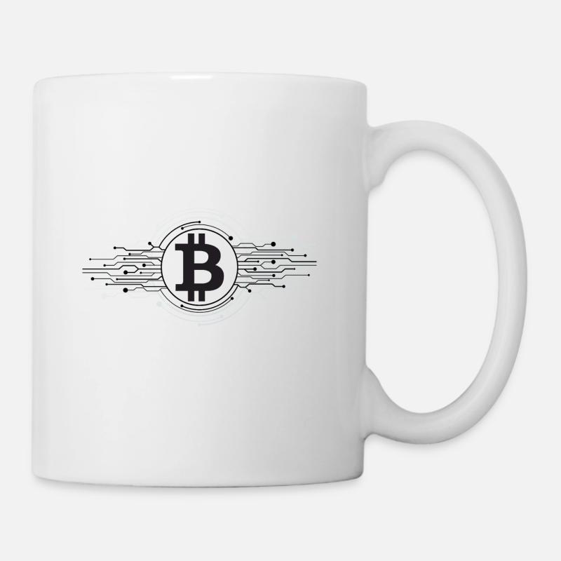 Bitcoin Logo - Tasse - Weiß