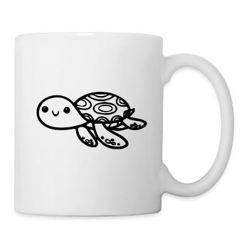 Idée cadeau tortue - Mug blanc - blanc - Droite