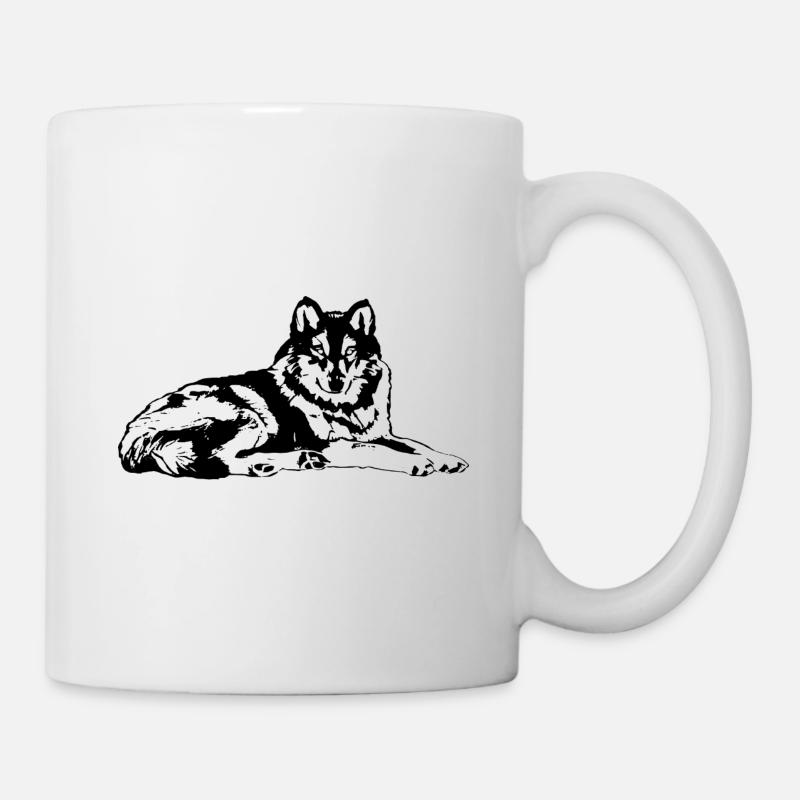 wolf - Mug - white