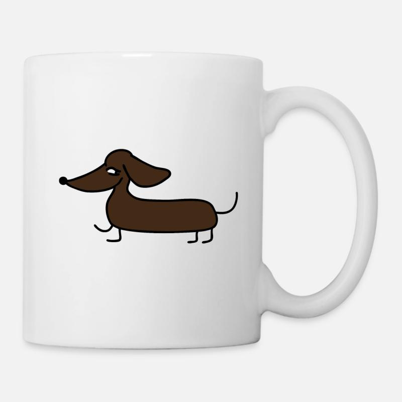 Dackel suess - Tasse - Weiß