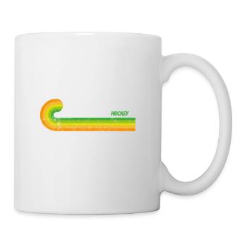 Conception de hockey sur gazon rétro pour les joueurs - Mug blanc - blanc - Droite