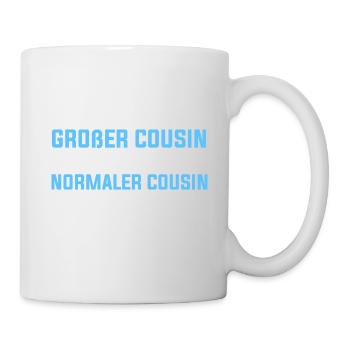 Großer Cousin Geschenkidee - Tasse - Weiß - Rechts
