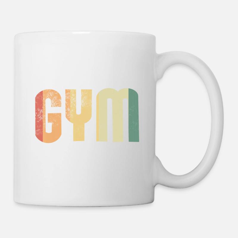 Gym Sport sport de musculation - Mug blanc - blanc