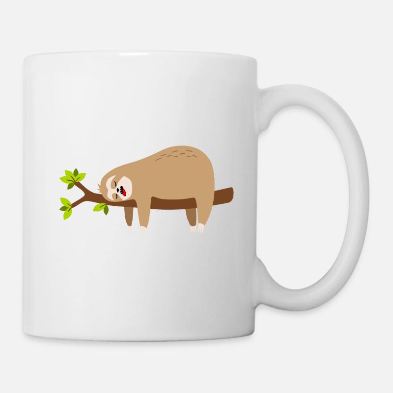 Faultier - Tasse - Weiß