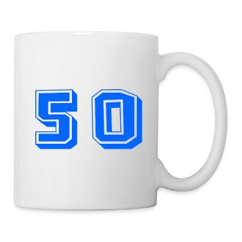 50 YEARS. 50th ANNIVERSARY. ANNIVERSARY 50 YEARS. 50 - Mug - white - Right