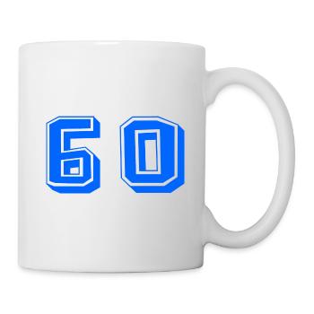 60 YEARS. 60th ANNIVERSARY. ANNIVERSARY 60 YEARS. 60 - Mug - white - Right