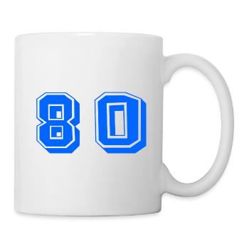 80 YEARS. 80th ANNIVERSARY. ANNIVERSARY 80 YEARS. 80 - Mug - white - Right
