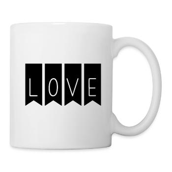 LIEBE. GERADE VERHEIRATET. ES LEBE DIE MARYS. JUNGGESELLINNENABSCHIED - Tasse - Weiß - Rechts